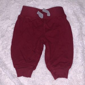 circo red 3-6 month joggers